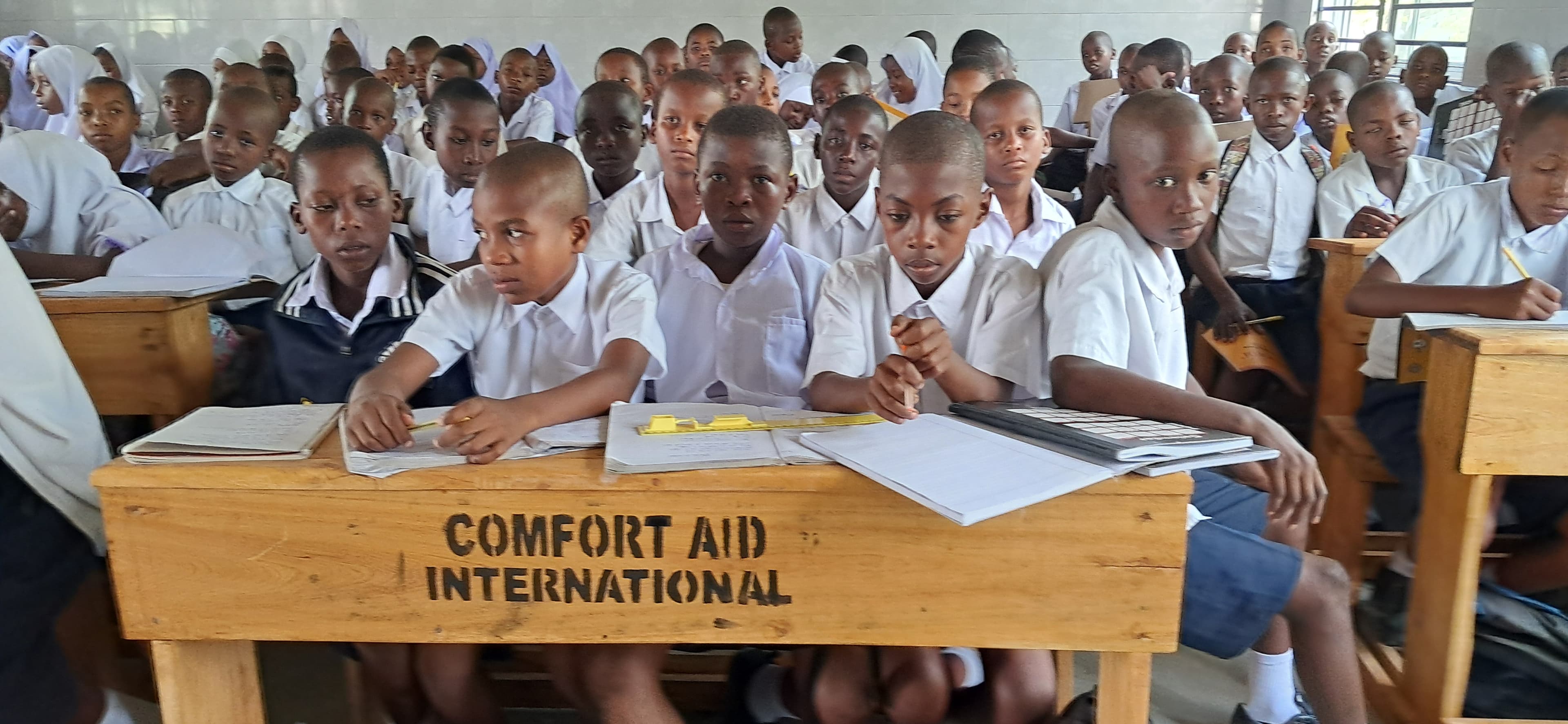 School desks documented by Nyota Foundation