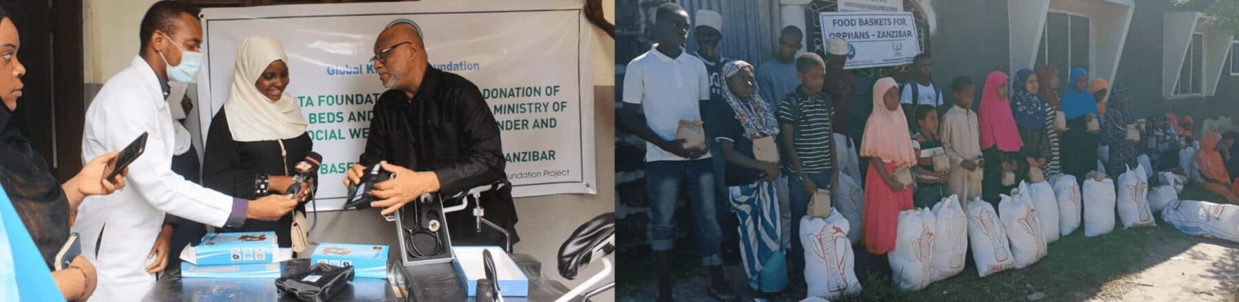 Food baskets provided for orphans in Zanzibar through Nyota Foundation