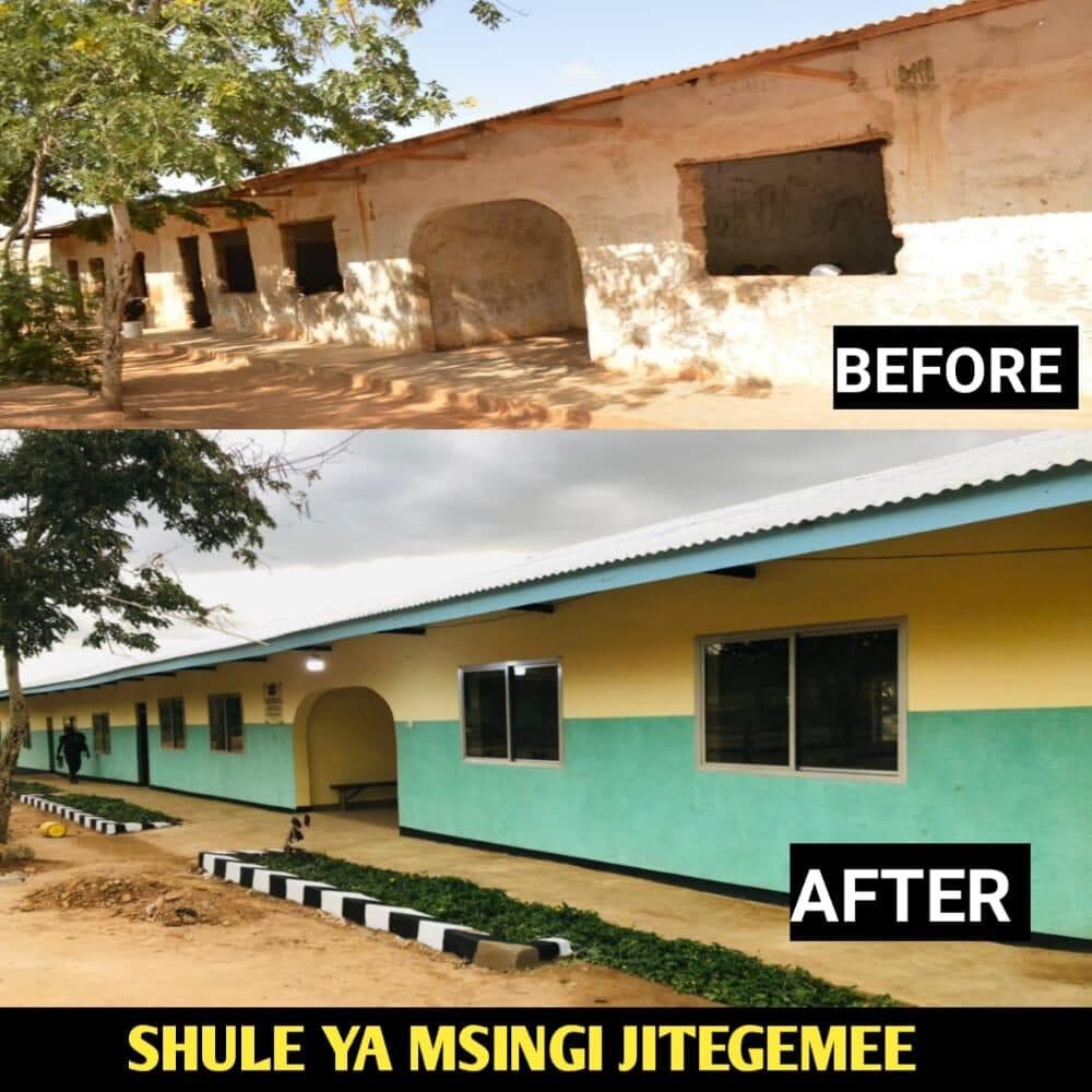School Infrastructure Improvements project work in Tanzania